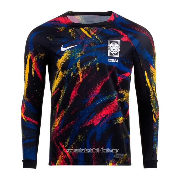 Camiseta Segunda Corea del Sur 2022 Manga Larga